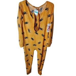 ShoSho One Piece Bodysuit Outfit, Halloween Spiders, NWT, Large